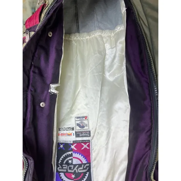 VTG Spyder Ski Suit Iridescent Green Women's Sz. 8 - Image 3