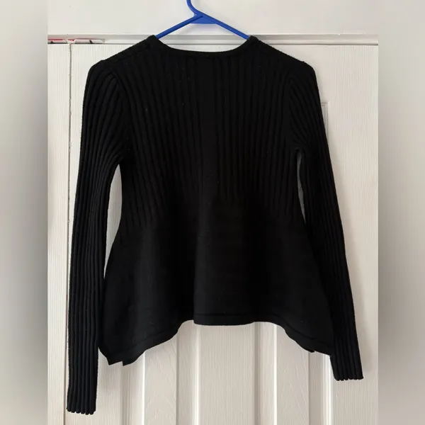 Opening‎ Ceremony Merino Wool Black Knit Sweater Size Small EUC - Image 2