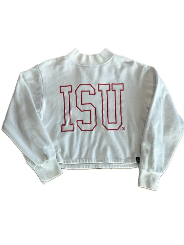 Gameday Social ISU Mock Neck Crop Sweatshirt Large - Image 2