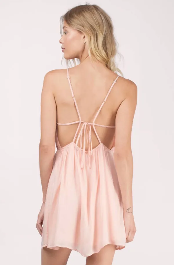 Tobi Blue Mini Dress - Image 3