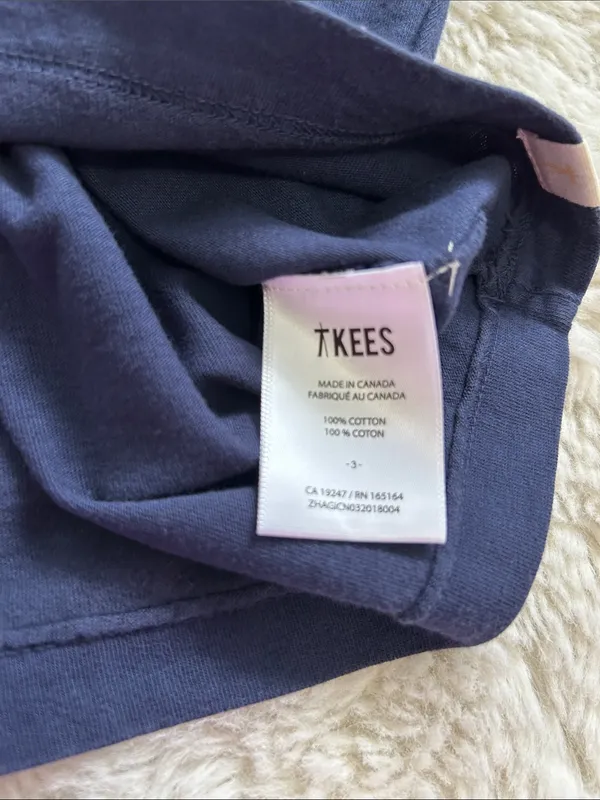 Tkees Core Long Sleeve Tee Navy - Image 10