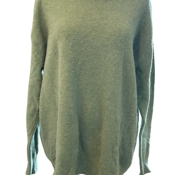 Z Supply Green Wool Sweater Large Classic Cozy - Image 2