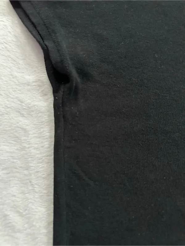Zara Crop Top in Black Size Medium Cropped Basic T-Shirt - Image 4