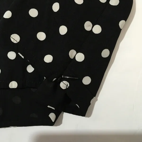 NWT REVOLVE X LIONESS Take the Plunge Polka Dot Top - Black - Medium - Image 14