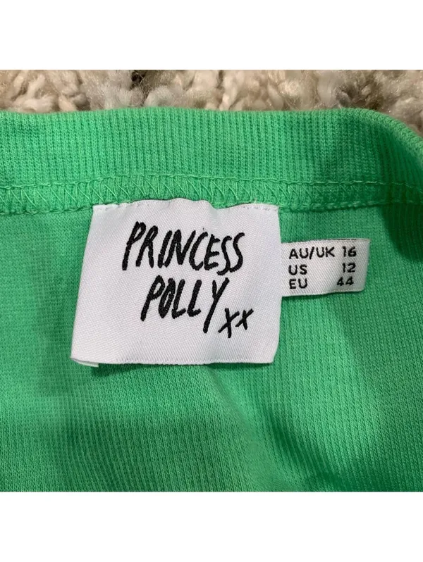 Princess Polly Green Cropped Tank - Size 12 - Image 3