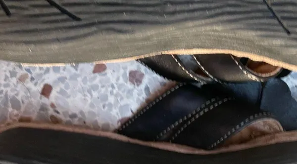 Clarks Artisan Black Leather Flower Sandal Sz 8.5 - Image 7