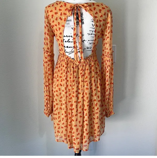 Free People Maria Floral Shirred Mini Dress - Image 5