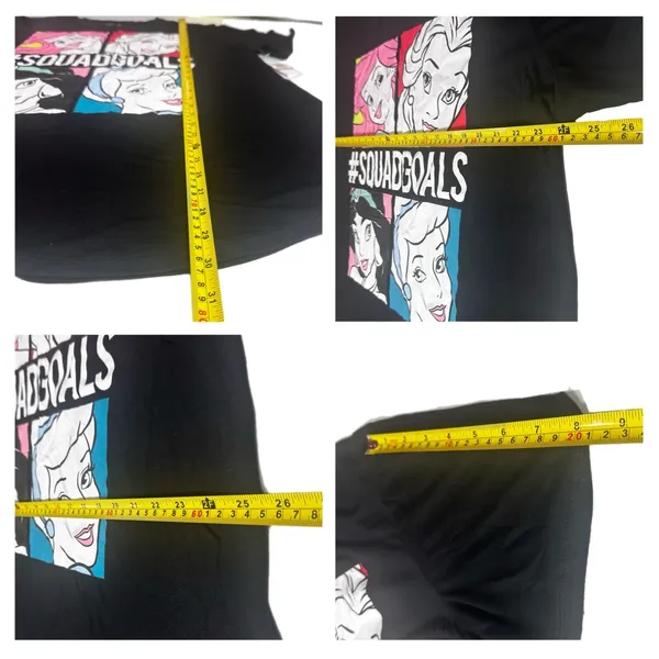 Disney Princess #SquadGoals Graphic Tee 3X Black Short Sleeve - Image 7