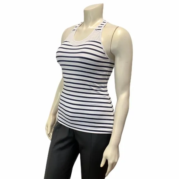 Athleta Mesh Striped‎ Racerback Tank Small Padded - Image 2