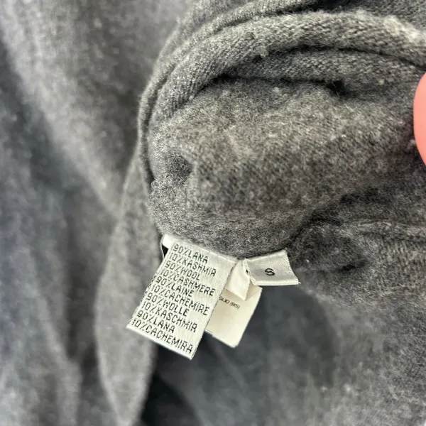 Rossopuro Gray Wool Cashmere Sweater Sz S - Image 4