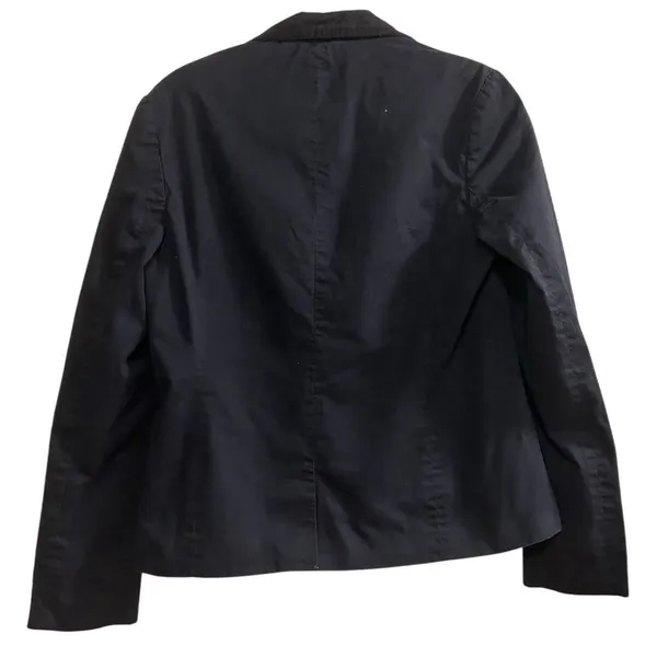 American Eagle Women's‎ Navy Blue Blazer Jacket Size M Button-Front - Image 7