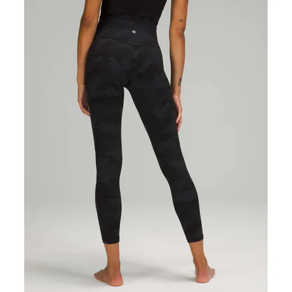 Lululemon 6 Align High Rise Pant Pockets 25" Heritage 365 Camo Deep Coal Multi - Image 2