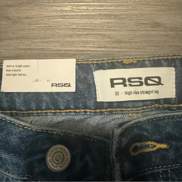 RSQ Women’s 30x31 High Rise Straight Leg Jeans NWT - Image 4