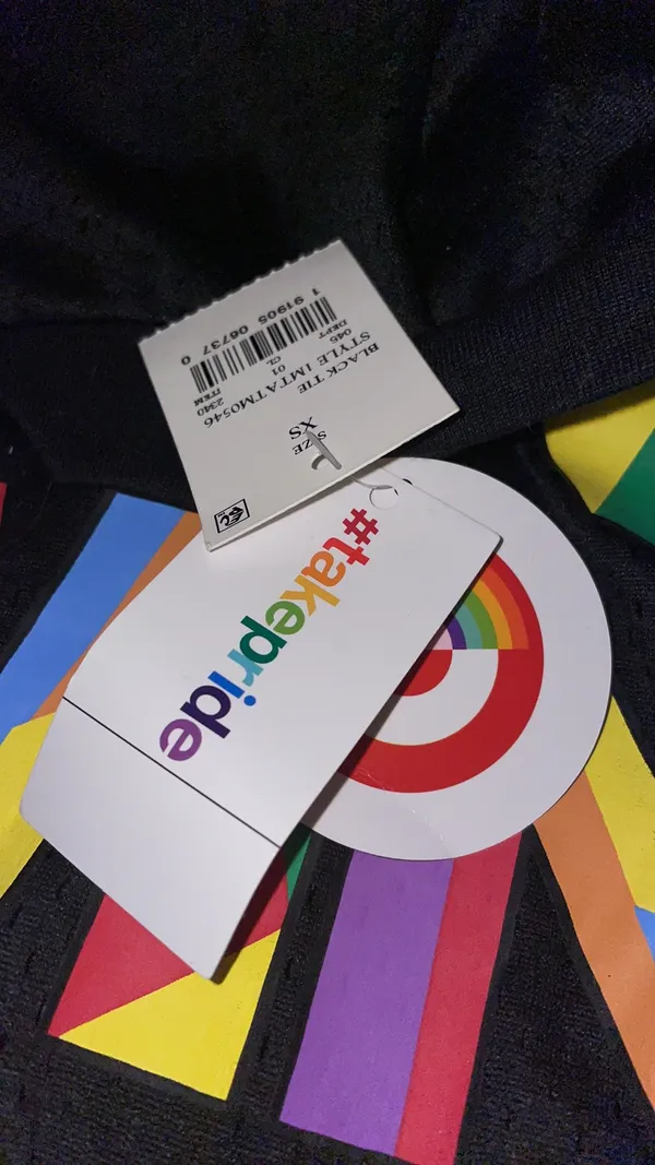 Love Wins Rainbow Pride Mesh Cropped Tee Multiple Size XS - Image 5