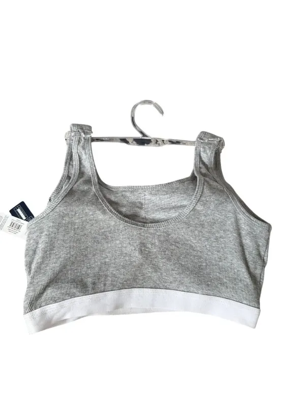 GAP Gray White Sports Bra Bralette Size Medium NEW NWT - Image 4