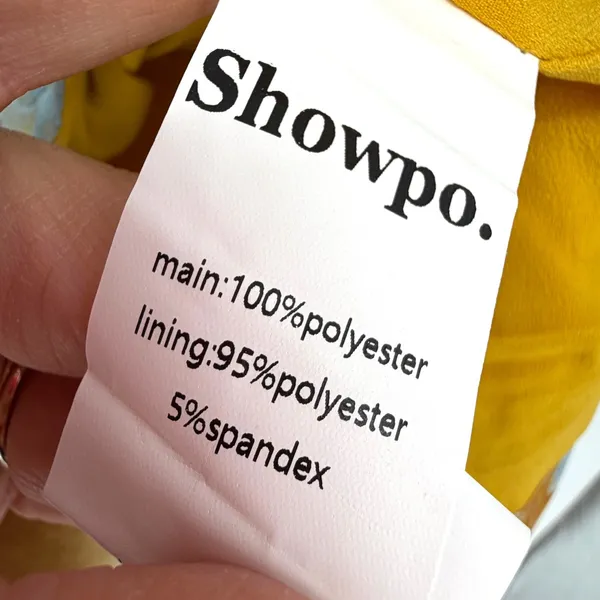 Showpo Brailey Strapless Mini Jacquard Homecoming Dress Women 12 Gold Glam Party - Image 11