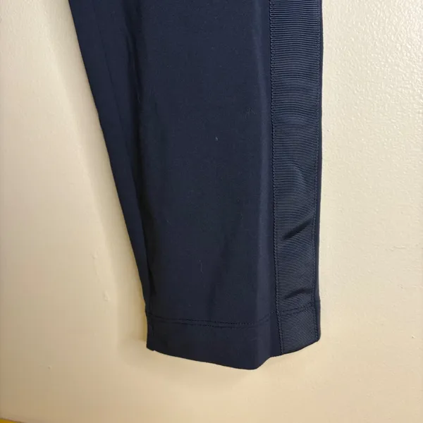 Athleta Small Tall Navy‎ Blue Side Stripe Athletic Jogger Lounge Pants - Image 3