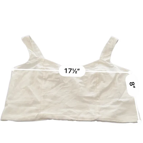 A New Day Linen cropped top size M - Image 10