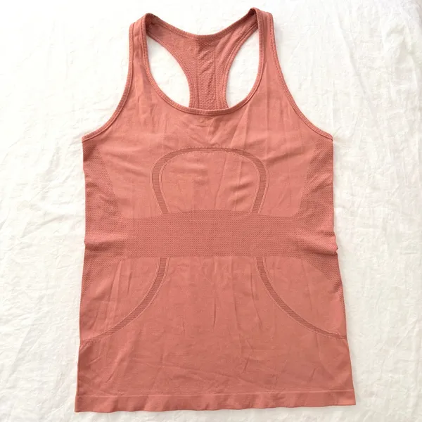 Lululemon Swiftly Tech Racerback Tank Top Womens 8 Pink Rose Clay Mesh‎ Athletic - Image 5