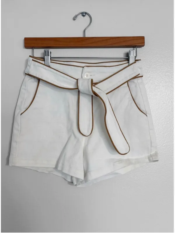 Versona Vintage Retro Tie Front Shorts - Image 2