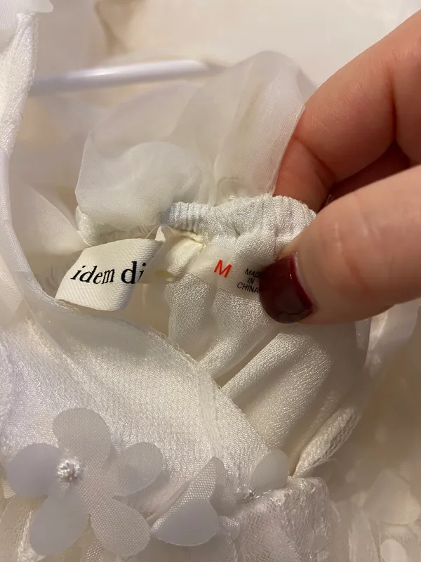 White Dress Size M - Image 3