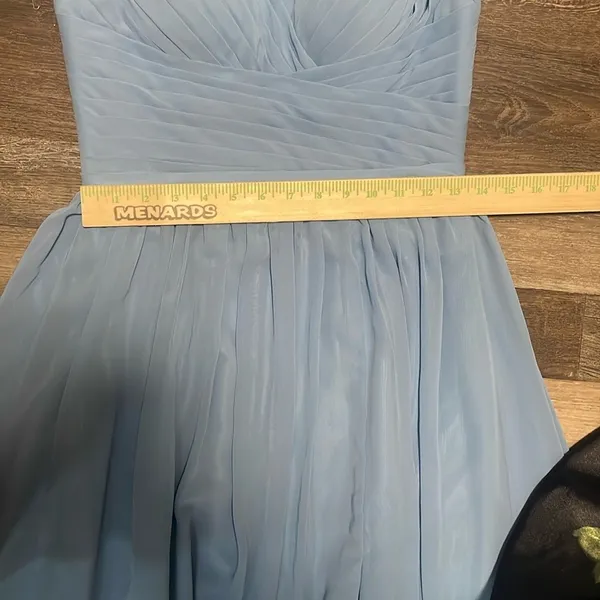 Azazie Light Blue‎ Satin Dress - Image 16