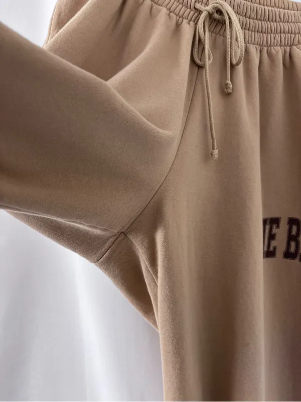 THE BAR Sweatpants Women’s Size M Brown Joggers 100% Cotton Made in USA - Image 6