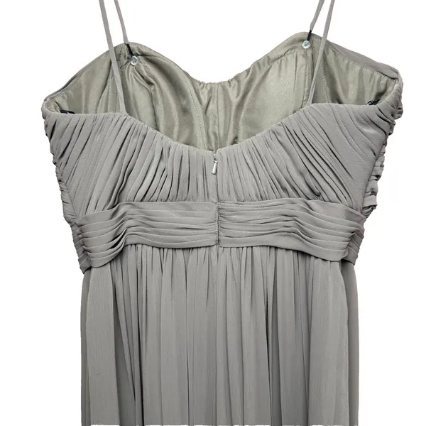 Watters & Watters‎ Style 5514 Shirred Chiffon Floor Length Dress Size 10 Wedding - Image 6