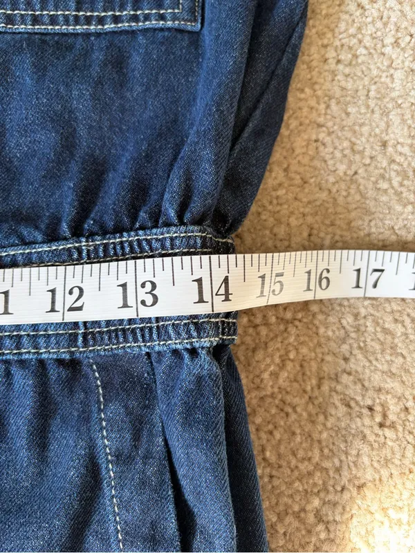 Anthropologie nully seventy + mochi Lorna denim blue jumpsuit size 4 NWT $215 - Image 15