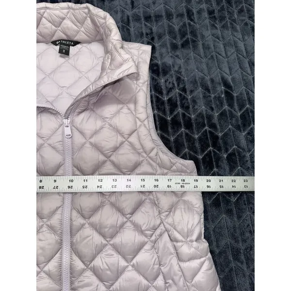 Athleta Women Light Pink Puffer Whisper Featherless Puffy Quilted Size Medium - Image 6
