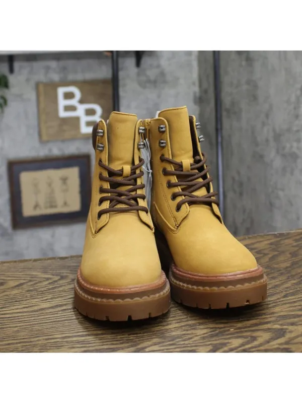 NWT Wild Fable Womens Marlowe Hiker Ankle Boots 94463110 Tan Brown 7M - Image 4