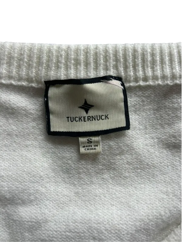 Tuckernuck Ivory Off the Shoulder Stevens Cardigan Sz S Minimalist Balletcore - Image 12