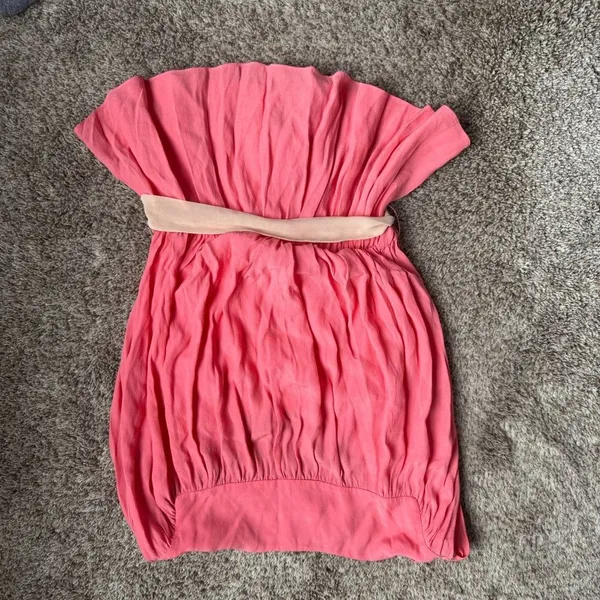 HD in Paris Women's Casual‎ Dressy cinch waist pink peplum style top size 6 - Image 6