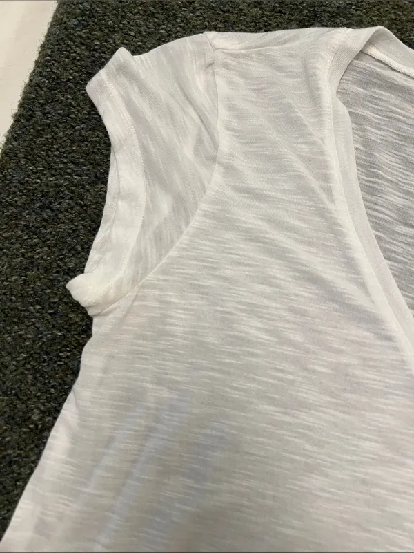 Michael Stars White V-Neck Short Sleeve Tee - Image 2