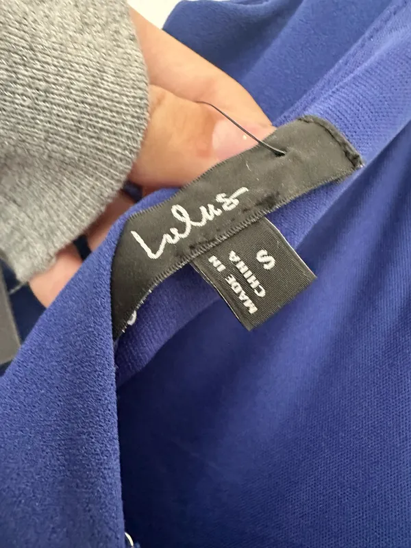 Lulus Moment Maker Cobalt Blue Square Neck  - Image 2