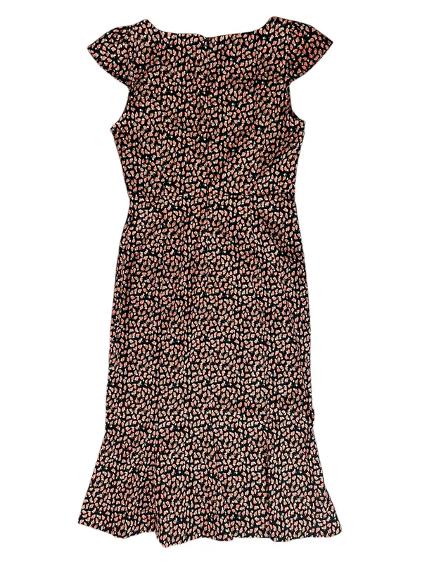 Anthropologie Women’s Cecily Fit & Flare Sweetheart Midi Dress Raspberry Print L - Image 7