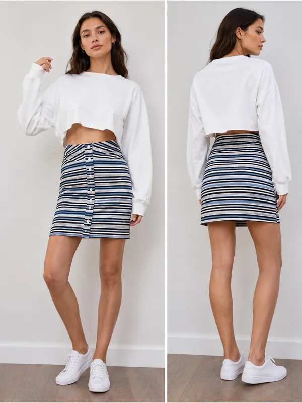 Zara contrast dress with cutout detail Casual medium - Image 2