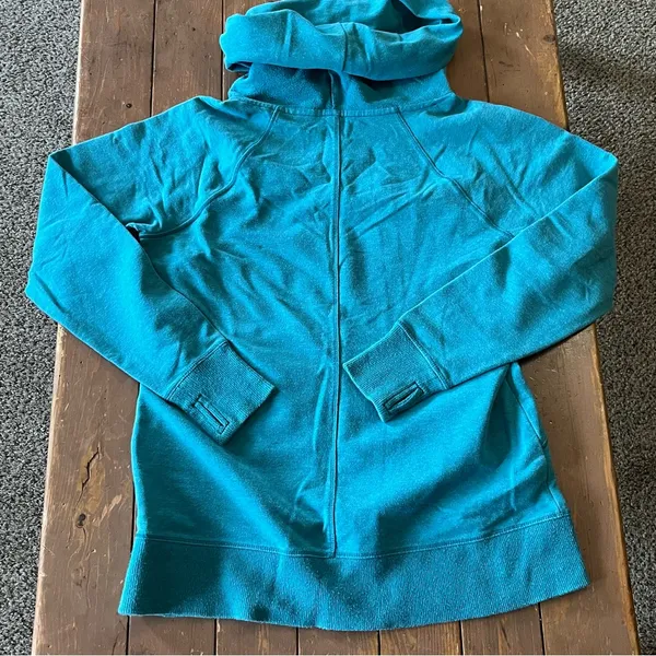 L.L.Bean cowl neck pullover sweatshirt relaxed hood thumbhole cuffs - Image 6