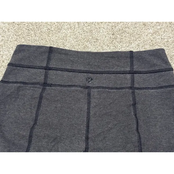 Lululemon Skinny Groove Pant Full-On Luon Yoga Leggings Size 2 Gray - Image 8