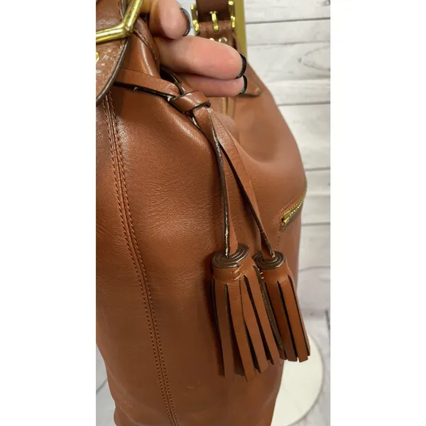 Coach Vintage Legacy Duffle Shoulder Bag Cognac 19889 - Image 12