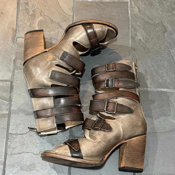 Freebird Bond Leather Gladiator Heeled Sandal - Image 3