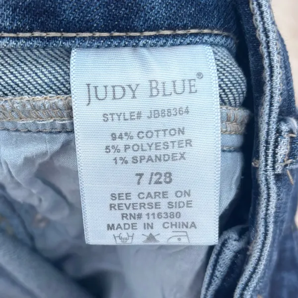 Judy Blue High Rise Western Front Yoke Skinny Jeans Medium Wash Denim - Image 11