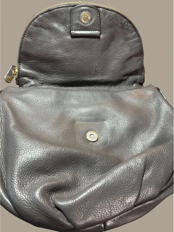 Marc by Marc Jacobs Dark Gray Leather Crossbody Bag - Image 6