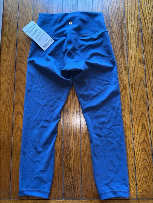Lululemon Wunder Train High Rise 23” Mineral Blue Size 6 NWT - Image 2