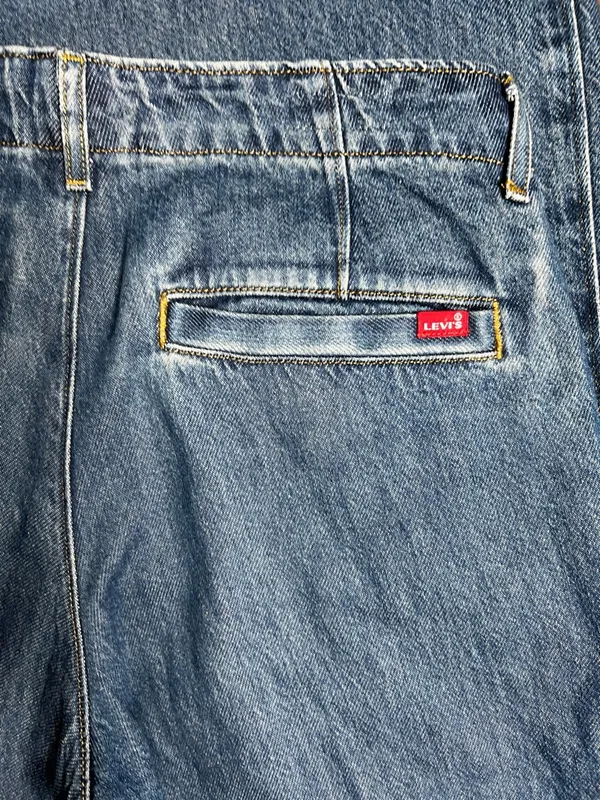 Levi’s Premium High Rise Wide Leg Dark Wash Denim Jeans - Image 6