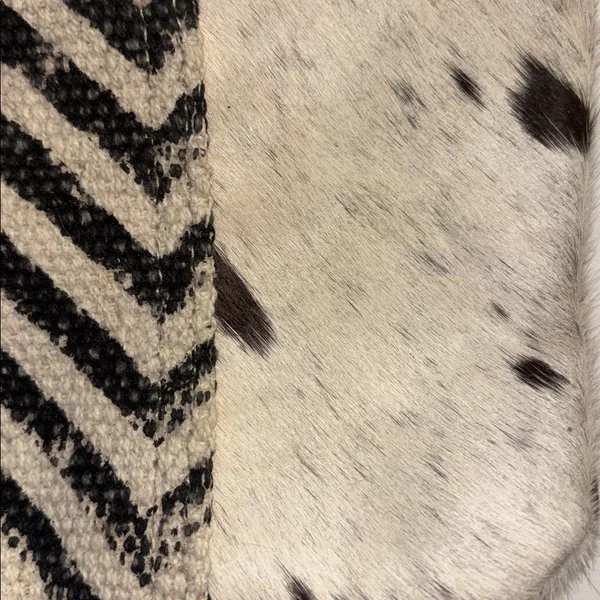 Myra Bag Cats Eye Wristlet W/Cowhide And Chevron Print Canvas And Brown Canvas - Image 5