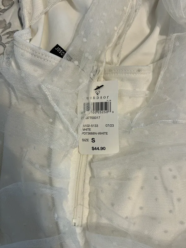 Windsor White Mini Dress - Image 3