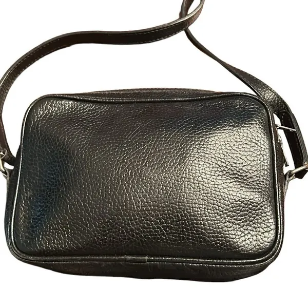 Hunting World Black Leather Crossbody Bag - Image 7