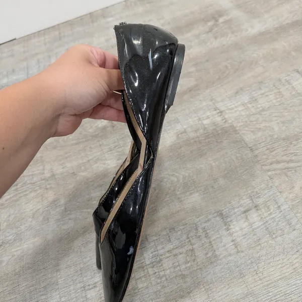 Sam Edelman Rodney Black Patent Leather D'Orsay Flats Size 6 - Image 5