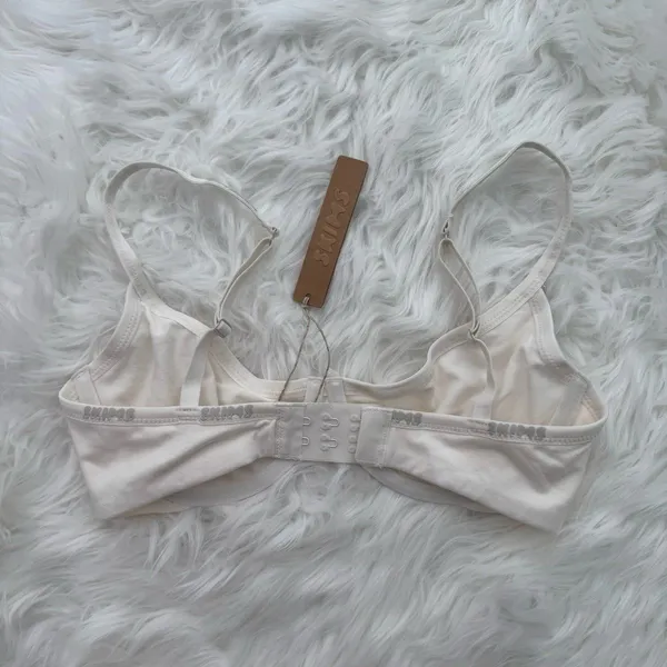 Skims Cotton Logo Demi Bra Marble Size 32C - Image 5